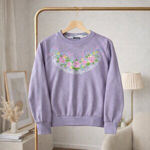 Vintage Floral Grandma Sweater